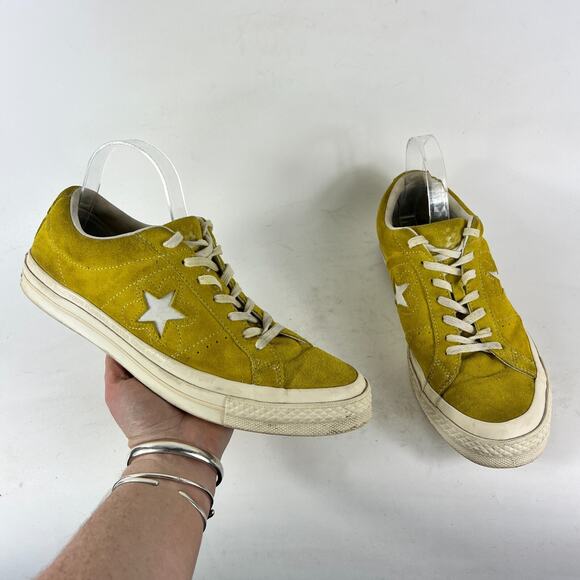 Converse One Star Ox x Golf Le Fleur mens size 9 yellow suede low top sneakers - Picture 1 of 12